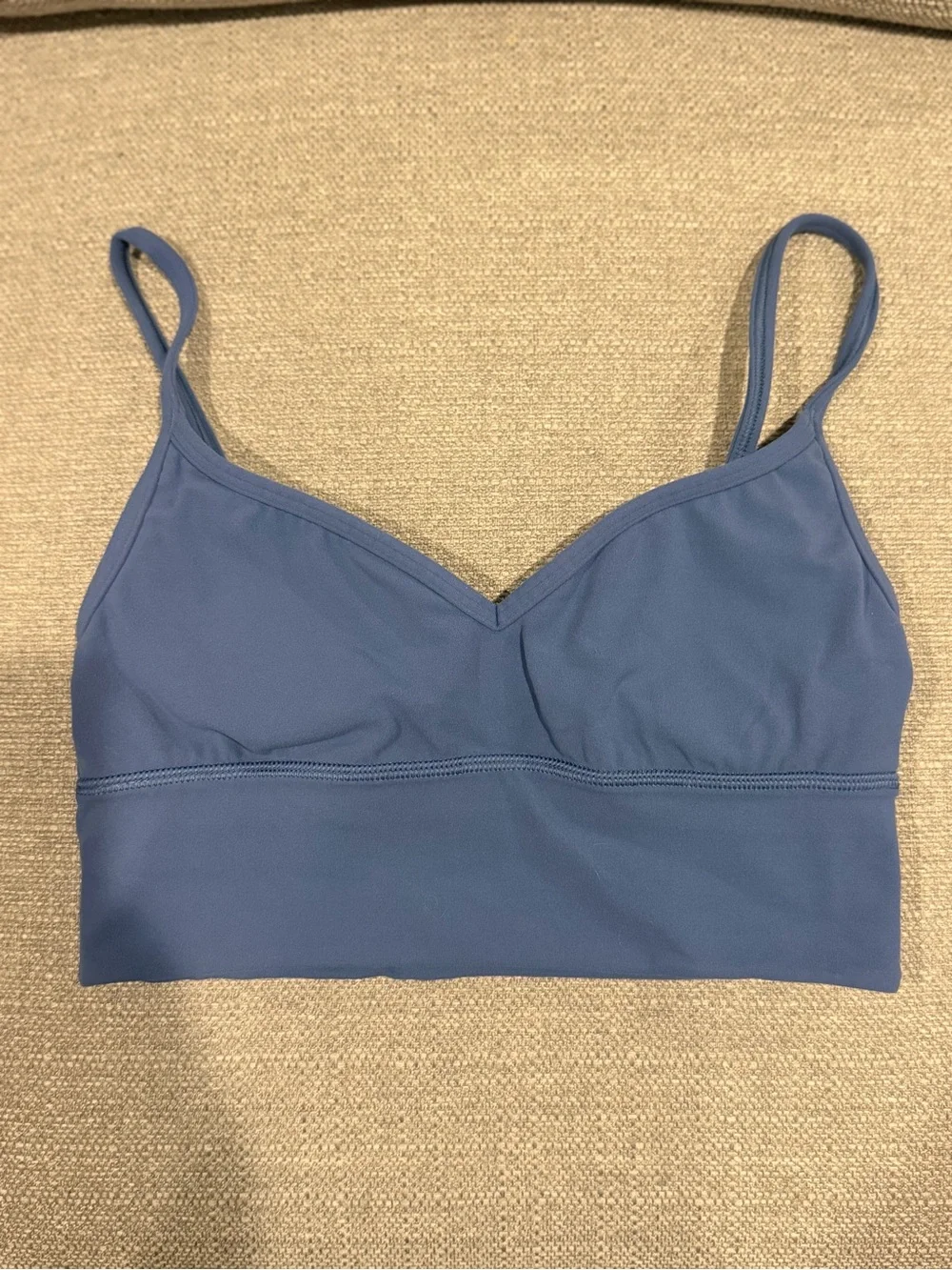 lululemon athletica Longline V-Neck Bralette in Slate Blue